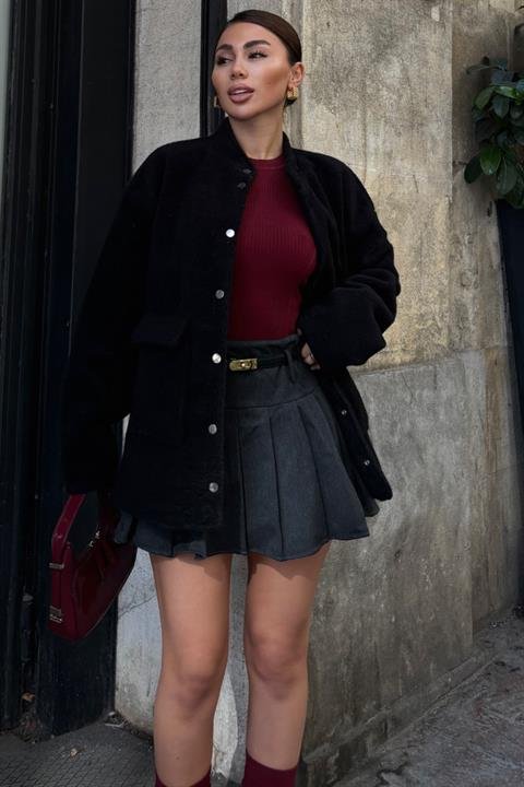 Livia Astarlı Suni Kürk Ceket 6109-08