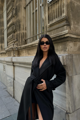 SÜET UZUN KABAN - Taş