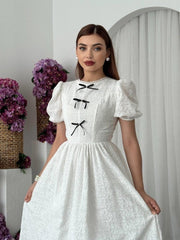 Gera Fiyonk Detaylı Elbise