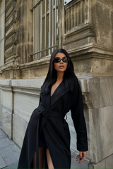 SÜET UZUN KABAN - Taş