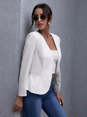 Kadın Uzun Kollu önü Açık Blazer Ceket