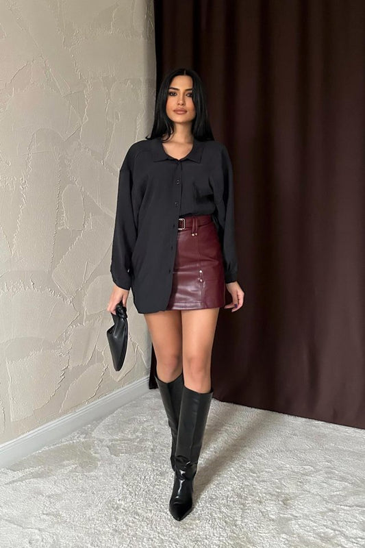 Siyah Salaş Gömlek