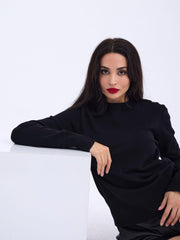 4217 TRİKO BASİC KAZAK-GRİ