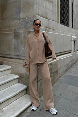 Moon Salaş Kroşe Pantolon Takım 9880