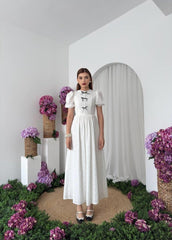 Gera Fiyonk Detaylı Elbise