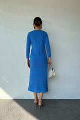 Siyah Astarlı Triko Elbise