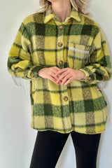 Hardal Buklet Cepli Zincir Taşlı Gömlek