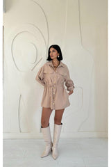 Vizon Çıtçıtlı Tünelli Gömlek