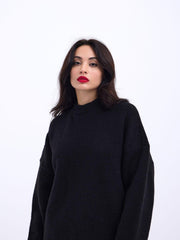 43031 TRİKO YARIM BALIKÇI KISA KAZAK-GRİ