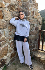 Kadın Uzun Kollu Nope Baskılı Beli Ribanalı Ikili Takım