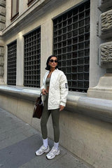 Alisa Oversize Kapitone Bomber Ceket 7058 -08