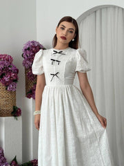 Gera Fiyonk Detaylı Elbise