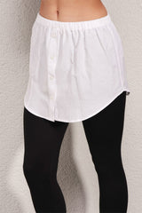 1888 Sweatshirt Kazak Altı Gömlek Etek - Siyah