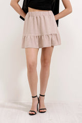 1884 Örme Mini Etek - Siyah