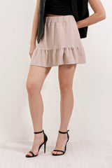 1884 Örme Mini Etek - Siyah