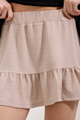 1884 Örme Mini Etek - Siyah