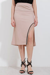 1890 Zincir Detaylı Etek - Siyah