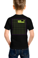 Çocuk Ön Arka Sizin Tasarımınız Basic Tshirt - Siyah