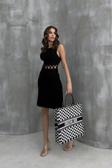 Estelya Cut Out Mini Elbise 2571-01