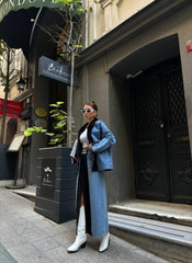 CHANEL GARNİLİ KOT MONT - Fuşya