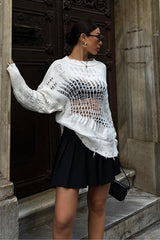 Mihaela Oversize Ajurlu Kazak1216-02