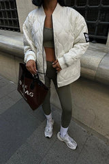 Alisa Oversize Kapitone Bomber Ceket 7058 -08